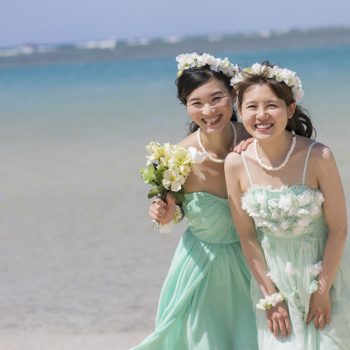 エメラルドグリーンドレス