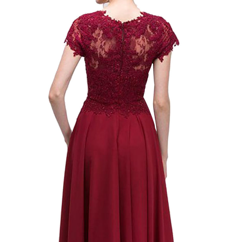 プロム・パーティー用ロングドレス半袖