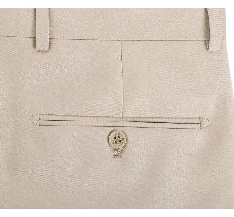 ベーシック ベージュ スーツ パンツ
