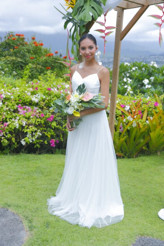 白シンプルドレス