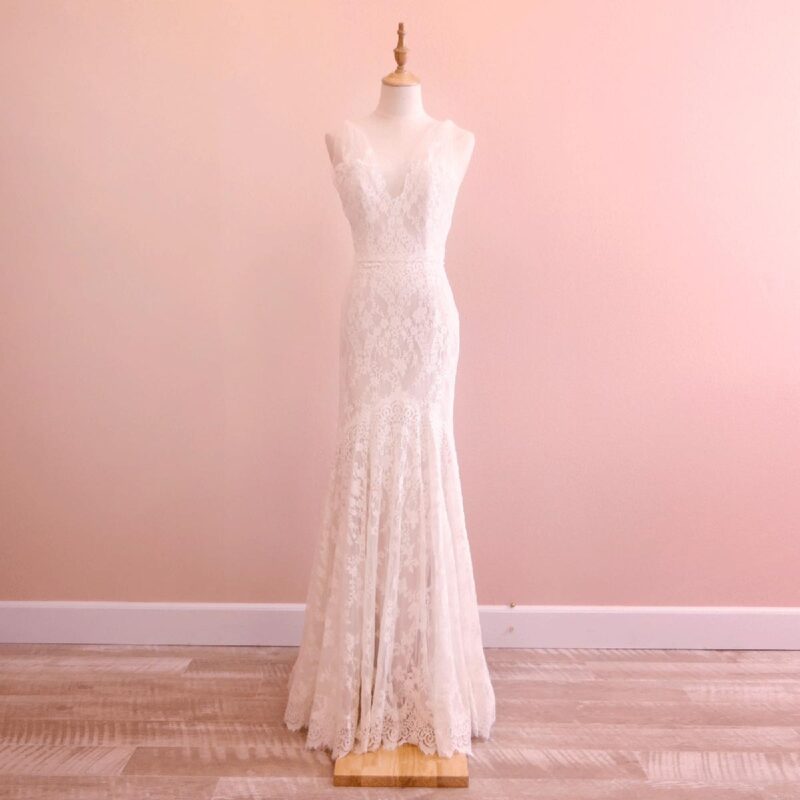 マーメイドスタイル レースドレス